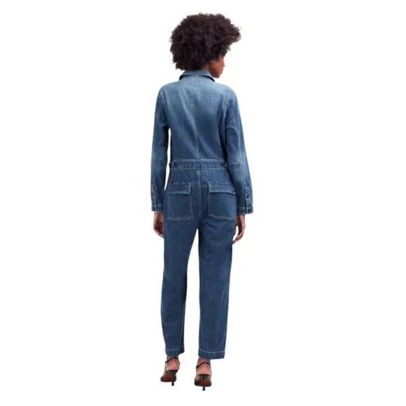 Like new Madewell Denim Utility Coveralls Size Small - Picture 3 of 13